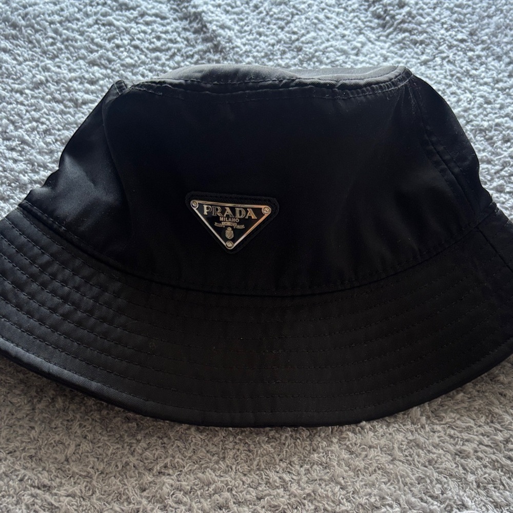 Prada Classic Black Bucket Hat - Picture 3 of 5